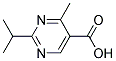 4-methyl-2-(1-methylethyl)pyrimidine-5-carboxylic acid Struktur