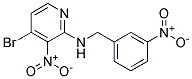 (4-Bromo-3-nitro-pyridin-2-yl)-(3-nitro-benzyl)-amine Struktur