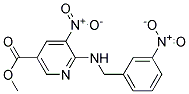 5-Nitro-6-(3-nitro-benzylamino)-nicotinic acid methyl ester Struktur