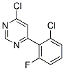 4-Chloro-6-(2-chloro-6-fluoro-phenyl)-pyrimidine Struktur