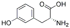 (2R)-2-amino-3-(3-hydroxyphenyl)propanoic acid Struktur