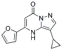 3-cyclopropyl-5-furan-2-ylpyrazolo[1,5-a]pyrimidin-7(4H)-one Struktur