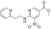 5-Nitro-6-(2-pyridin-2-yl-ethylamino)-nicotinic acid methyl ester Struktur