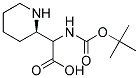 (2R)-[(tert-butoxycarbonyl)amino][(2R)-piperidin-2-yl]ethanoic acid Struktur