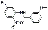 (5-Bromo-2-nitro-phenyl)-(3-methoxy-benzyl)-amine Struktur