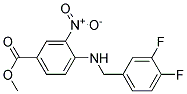 4-(3,4-Difluoro-benzylamino)-3-nitro-benzoic acid methyl ester Struktur