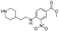 3-Nitro-4-(2-piperidin-4-yl-ethylamino)-benzoic acid methyl ester Struktur