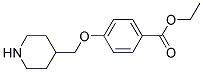 4-(Piperidin-4-ylmethoxy)-benzoic acid ethyl ester Struktur