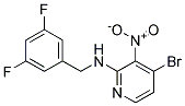 (4-Bromo-3-nitro-pyridin-2-yl)-(3,5-difluoro-benzyl)-amine Struktur