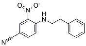 3-Nitro-4-phenethylamino-benzonitrile Struktur