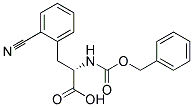 (2S)-2-{[(benzyloxy)carbonyl]amino}-3-(2-cyanophenyl)propanoic acid Struktur