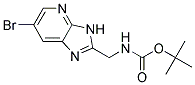 tert-butyl [(6-bromo-3H-imidazo[4,5-b]pyridin-2-yl)methyl]carbamate Struktur