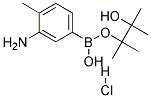 3-AMINO-4-METHYLPHENYLBORONIC ACID, PINACOL ESTER HYDROCHLORIDE Struktur