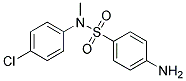 4-AMINO-N-(4-CHLOROPHENYL)-N-METYLBENZENESULFONAMIDE Struktur