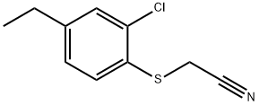 4-Ethylcyano-2-Chlorothioanisole Struktur