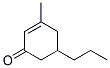 3-Methyl-5-propylcyclohex-2-en-1-one Struktur