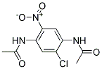 N,N'-(2-Chloro-5-nitro-1,4-phenylene)-bis-(acetamide) Struktur