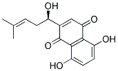 (R)-5,8-DIHYDROXY-2-(1-HYDROXY-4-METHYL-3-PENTENYL)-1,4-NAPHTHOQUINONE Struktur