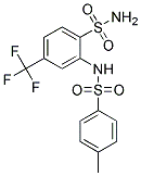 2-TOSYLAMINO-4-(TRIFLUOROMETHYL)BENZENESULFONAMIDE Struktur