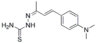 4-(P-(DIMETHYLAMINO)PHENYL)-3-BUTEN-2-ONETHIOSEMICARBAZONE Struktur