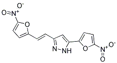 5-(5-NITRO-2-FURYL)-3-(2-(5-NITRO-2-FURYL)VINYL)PYRAZOLE Struktur