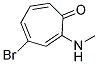 4-BROMO-2-METHYLAMINO-2,4,6-CYCLOHEPTATRIENONE Struktur