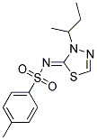 N-(3-SEC-BUTYL-1,3,4-THIADIAZOL-2(3H)-YLIDENE)-P-TOLUENESULFONAMIDE Struktur