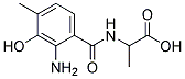 N-(2-AMINO-3-HYDROXY-4-METHYLBENZOYL)-DL-ALANINE Struktur