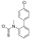 O-(P-CHLOROPHENYL)N-METHYL-N-PHENYLTHIOCARBAMATE Struktur