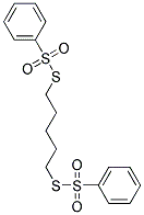 S,S'-PENTAMETHYLENEBIS(BENZENETHIOSULFONATE) Struktur