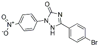 5-(4-Bromophenyl)-1,2-dihydro-2-(4-nitrophenyl)-3H-1,2,4-triazol-3-one Struktur