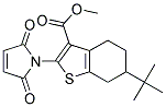 6-tert-Butyl-2-(2,5-dioxo-2,5-dihydro-pyrrol-1-yl)-4,5,6,7-tetrahydro-benzo[b]thiophene-3-carboxylicacidmethylester Struktur