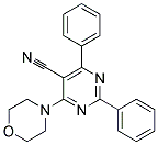 4-Morphholino-2,6-diphenyl-5-pyrimidinecarbonitrile Struktur