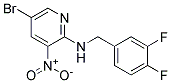 (5-Bromo-3-nitro-pyridin-2-yl)-(3,4-difluoro-benzyl)-amine Struktur