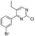 4-(3-bromophenyl)-2-chloro-5-ethylpyrimidine Struktur