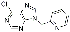 6-chloro-9-(pyridin-2-ylmethyl)-9H-purine Struktur