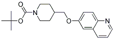 4-(Quinolin-6-yloxymethyl)-piperidine-1-carboxylic acid tert-butyl ester Struktur