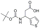 3-[(tert-butoxycarbonyl)amino]-3-thiophen-3-ylpropanoic acid Struktur