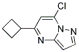 7-chloro-5-cyclobutylpyrazolo[1,5-a]pyrimidine Struktur