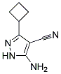 5-amino-3-cyclobutyl-1H-pyrazole-4-carbonitrile Struktur