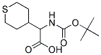 [(tert-butoxycarbonyl)amino](tetrahydro-2H-thiopyran-4-yl)acetic acid Struktur