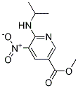 6-Isopropylamino-5-nitro-nicotinic acid methyl ester Struktur