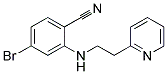 4-Bromo-2-(2-pyridin-2-yl-ethylamino)-benzonitrile Struktur