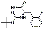 (2R)-2-[(tert-butoxycarbonyl)amino]-3-(2-fluorophenyl)propanoic acid Struktur