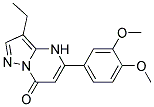 5-(3,4-dimethoxyphenyl)-3-ethylpyrazolo[1,5-a]pyrimidin-7(4H)-one Struktur