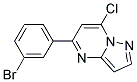 5-(3-bromophenyl)-7-chloropyrazolo[1,5-a]pyrimidine Struktur