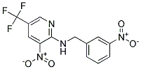 (3-Nitro-benzyl)-(3-nitro-5-trifluoromethyl-pyridin-2-yl)-amine Struktur