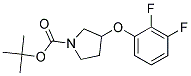 3-(2,3-Difluoro-phenoxy)-pyrrolidine-1-carboxylic acid tert-butyl ester Struktur