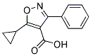 5-cyclopropyl-3-phenylisoxazole-4-carboxylic acid Struktur