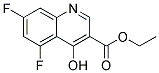 ethyl 5,7-difluoro-4-hydroxyquinoline-3-carboxylate Struktur